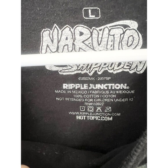Naruto War Madara Tobi Itachi Sasuke Shirt Large Vintage Y2K Anime - Picture 5 of 5